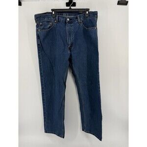 Levis 505 Jeans Mens Sz 40x32 Blue Medium Wash Denim Relaxed Fit Zip Fly Closure